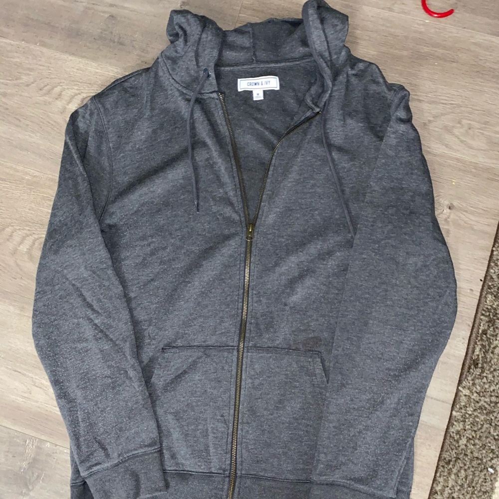 Crown and ivy jacket with a hood